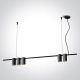 BLACK PENDANT GU10 5x7W IP20 100-240V 63146A/B ONE LIGHT