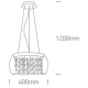 lafabryka.pl Fotoni Z 63166P dekoracyjna chromowana oprawa wisząca G9 5x9W 100-240V ONE LIGHT