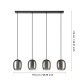 CIAMPINO Lampa wisząca 901193 EGLO