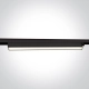 BLACK 48W CCTV LINEAR TRACK LIGHT 230V IP20 65028CT/B/V ONE LIGHT