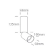 65105EA/B BLACK GU10 10w DARK LIGHT One Light
