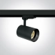 BLACK BLACK REFLECTOR GU10 10W TRACK SPOT DARK LIGHT 65105NT/B/B ONE LIGHT