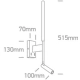 lafabryka.pl Ines 65144/B/W czarny kinkiet LED 3W+6W 230V 3000K; zasilacze 500mA+700mA w zestawie ONE LIGHT