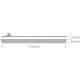 WHITE 60W CCTV PV TRACK LIGHT 230V 65170BT/W/V ONE LIGHT