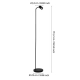 RIGOMAGNO Lampa podłogowa GU10 Czarna 901865 EGLO