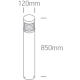 Lampa stojąca The LED Bollards Range Die cast 67034/G/W ONE LIGHT
