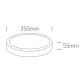 WHITE PLAFON 35W CCTV IP65 230V 35cm 67220B/W/V ONE LIGHT