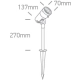 Reflektor LED Garden Spots IP65 67482/AN/W ONE LIGHT