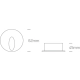 Oświetlenie schodowe Indoor/Outdoor Dark Light Wall Recessed 68030/AL/W IP54 ONE LIGHT