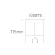 SS316L IP67 INGROUND ADJUSTABLE COB LED 3W WW 5deg 230V 69072/W ONE LIGHT