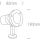 Reflektor Garden Spots Stainless steel IP65 7008A ONE LIGHT