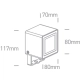 Reflektor The Garden Square Spots IP65 7052/AN/W ONE LIGHT