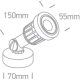 Reflektor LED Garden Spots IP65 7070/W ONE LIGHT