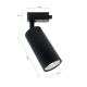 Lampa Sufitowa MICA BLACK track light 1xGU10 ML5712 MILAGRO