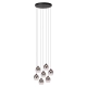 TAMINO - Lampa wisząca - Ø 52 cm - LED Dim. - 7x7W 3000K - Black 74419/07/30 Lucide