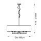 Lampa wisząca Grande 5 Light Pendant 81002 ENDON
