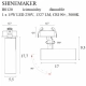 lafabryka.pl SHINEMAKER H0120 LAMPA WPUSZCZANA CZARNA ŚCIEMNIALNA
