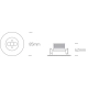 EMERGENCY RECESSED 3W 230V 3hrs 89002 ONE LIGHT