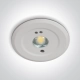 EMERGENCY RECESSED 3hrs 1,5W LED 230v SELF TEST 89002B ONE LIGHT
