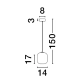 Lampa wisząca ANUCO LE44610