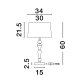 Lampa stołowa ALEM LE44203