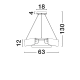 Lampa wisząca MAIRANA LE44616