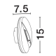 Lampa ścienna AIQUILE LE73782