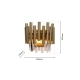 lafabryka.pl Kinkiet MADISON GOLD 2xE14 ML6937 MILAGRO