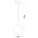 Lampa wisząca CELENDIN LE73760