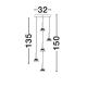 Lampa wisząca GUAY LE44215