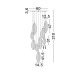 Lampa wisząca ROALES LE46145
