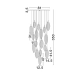 Lampa wisząca ROALES LE46146