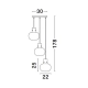 Lampa wisząca PADRE LE42631