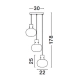 Lampa wisząca PADRE LE42634