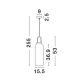 Lampa wisząca BANES LE42652