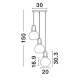Lampa wisząca BANES LE42655