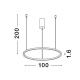 Lampa wisząca TOLUCA 100cm LE42779