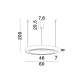 Lampa wisząca SONORA 60cm LE42808ce