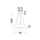 Lampa wiLampa wisząca CANCUN 42cm LE42802