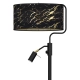 lafabryka.pl Lampa podłogowa SENSO Black/Gold 1xE27 + 1x mini GU10 MLP7300 Milagro