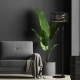 lafabryka.pl Lampa podłogowa SENSO Black/Gold 1xE27 + 1x mini GU10 MLP7300 Milagro