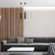 lafabryka.pl Lampa wisząca SOLO SAWN BLACK / PATINATED WOOD 1x mini GU10 MLP7469 Milagro