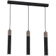 lafabryka.pl Lampa wisząca SOLO SAWN BLACK / PATINATED WOOD 3x mini GU10 MLP7470 Milagro
