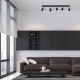 lafabryka.pl Lampa sufitowa SOLO SAWN BLACK / PATINATED WOOD 5x mini GU10 MLP7474 Milagro