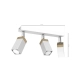 lafabryka.pl Lampa sufitowa SOLO SAWN WHITE / PATINATED WOOD 3x mini GU10 MLP7479 Milagro
