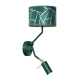 lafabryka.pl Kinkiet ZIGGY GREEN Gold/Bottle green 1xE27+1x mini GU10 MLP7573 Milagro