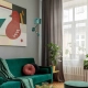 lafabryka.pl Kinkiet ZIGGY GREEN Gold/Bottle green 1xE27+1x mini GU10 MLP7573 Milagro