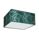 lafabryka.pl Lampa sufitowa ZIGGY GREEN Gold/Bottle green 2xE27 MLP7574 Milagro