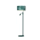lafabryka.pl Lampa podłogowa ZIGGY GREEN Gold/Bottle 1xE27 + 1x mini GU10 MLP7582 Milagro