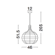 Lampa wisząca PARANA LE42951